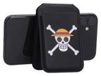 One Piece Card Holder Luffy Jolly Roger Black 10 cm