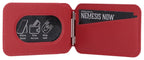 One Piece Card Holder Luffy Jolly Roger (Red) 10 cm