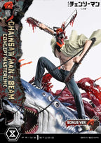 Chainsaw Man Concept Masterline Series Statue 1/6 Chainsaw Man & Beam Bonus Version 73 cm