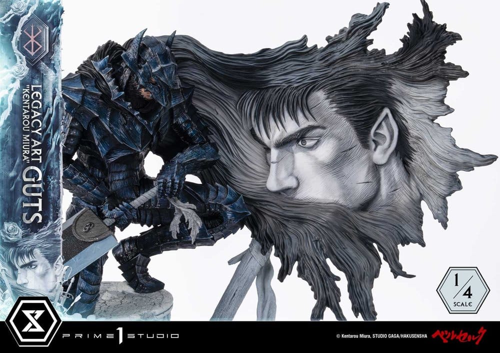 Berserk Legacy Art "Kentarou Miura" Statue 1/4 Guts 74 cm