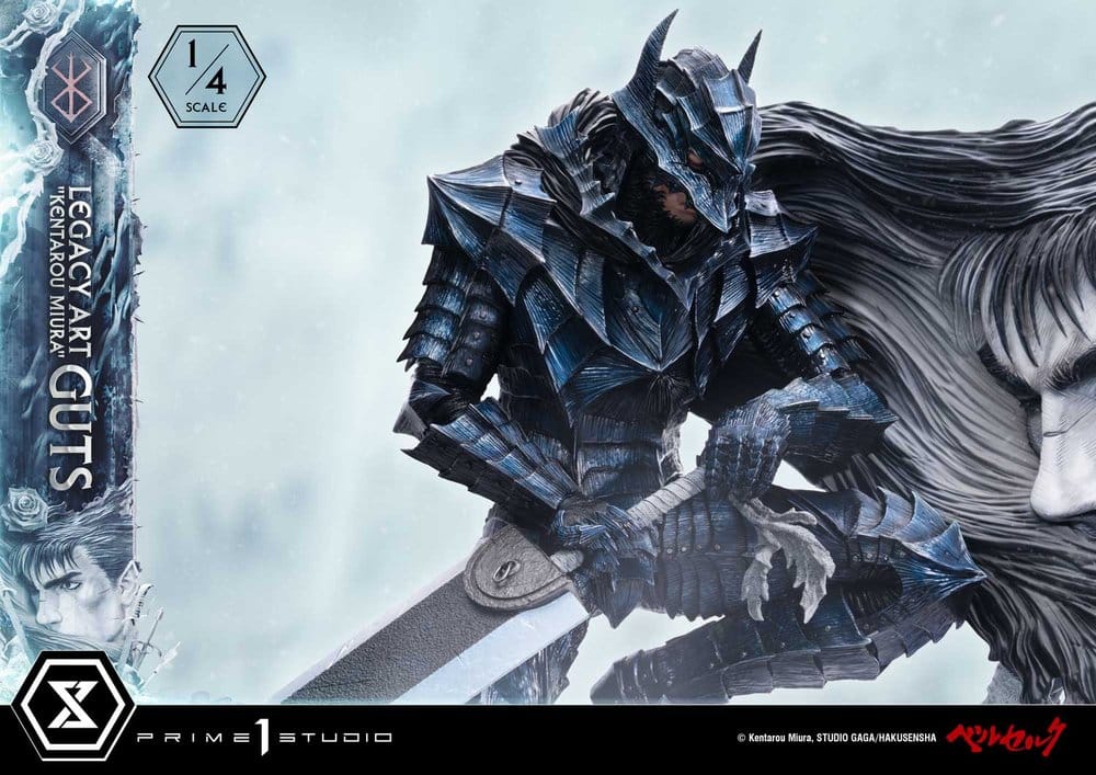 Berserk Legacy Art "Kentarou Miura" Statue 1/4 Guts Bonus Version 74 cm