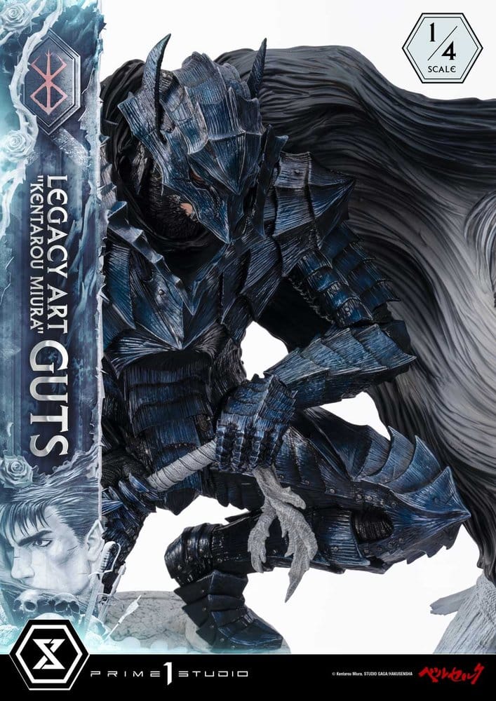 Berserk Legacy Art "Kentarou Miura" Statue 1/4 Guts Bonus Version 74 cm