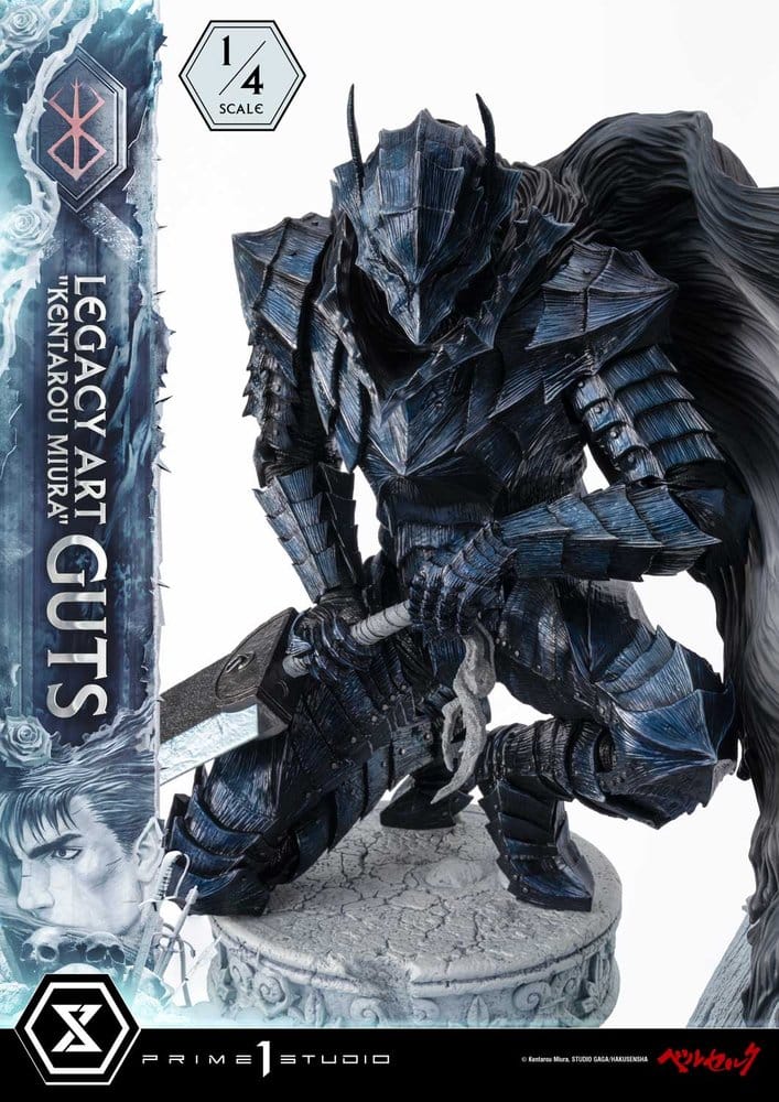 Berserk Legacy Art "Kentarou Miura" Statue 1/4 Guts Bonus Version 74 cm