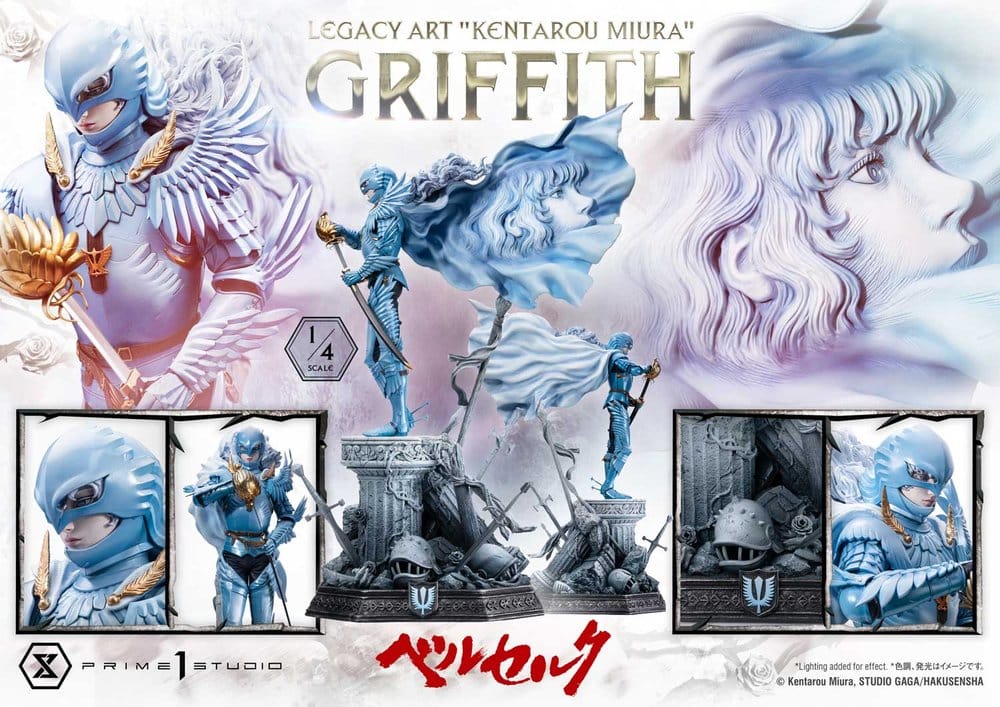 Berserk Legacy Art "Kentarou Miura" Statue 1/4 Griffith 93 cm