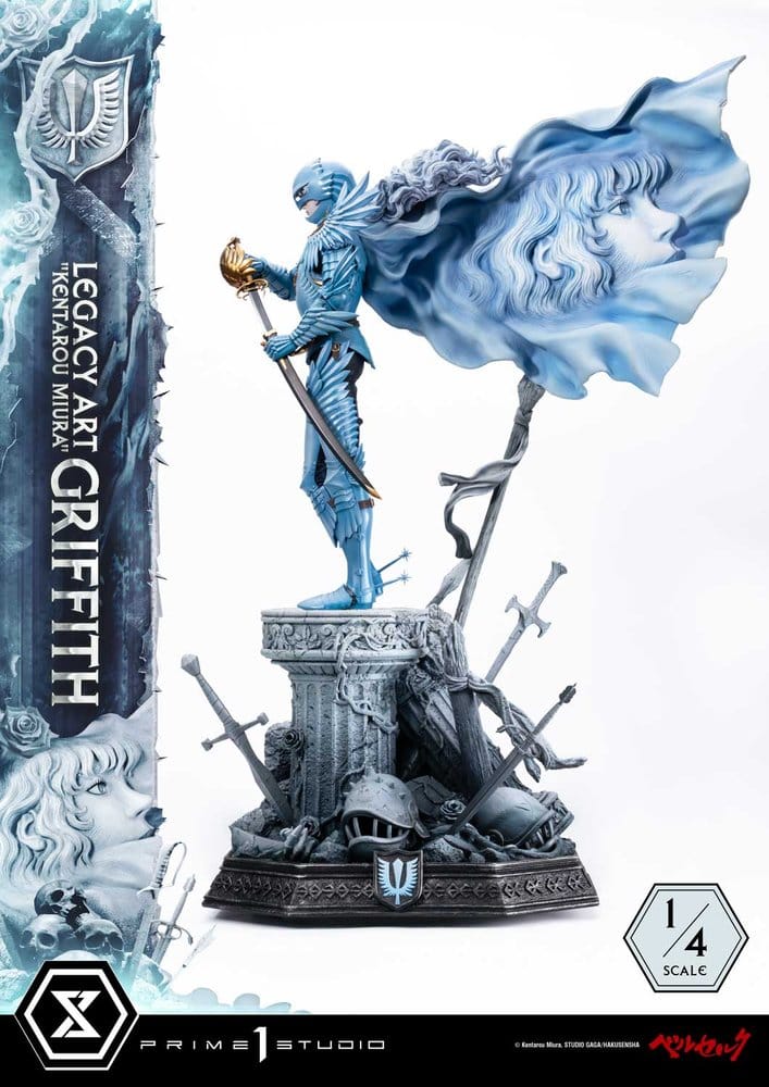 Berserk Legacy Art "Kentarou Miura" Statue 1/4 Griffith Bonus Version 93 cm
