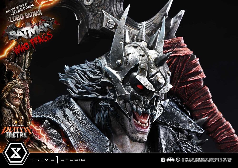 Dark Nights: Death Metal Museum Masterline Statue 1/3 Lobo Batman: Batman Who Frags 81 cm