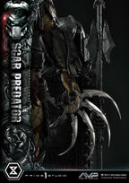 The Alien vs. Predator Museum Masterline Series Statue 1/3 Scar Predator Deluxe Bonus Version 93 cm