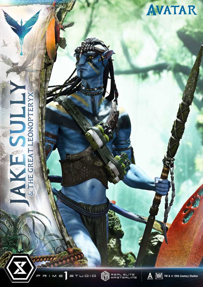 Avatar (Film) Real Elite Masterline Series Statue 1/4 Jake Sully & The Great Leonopteryx 87 cm