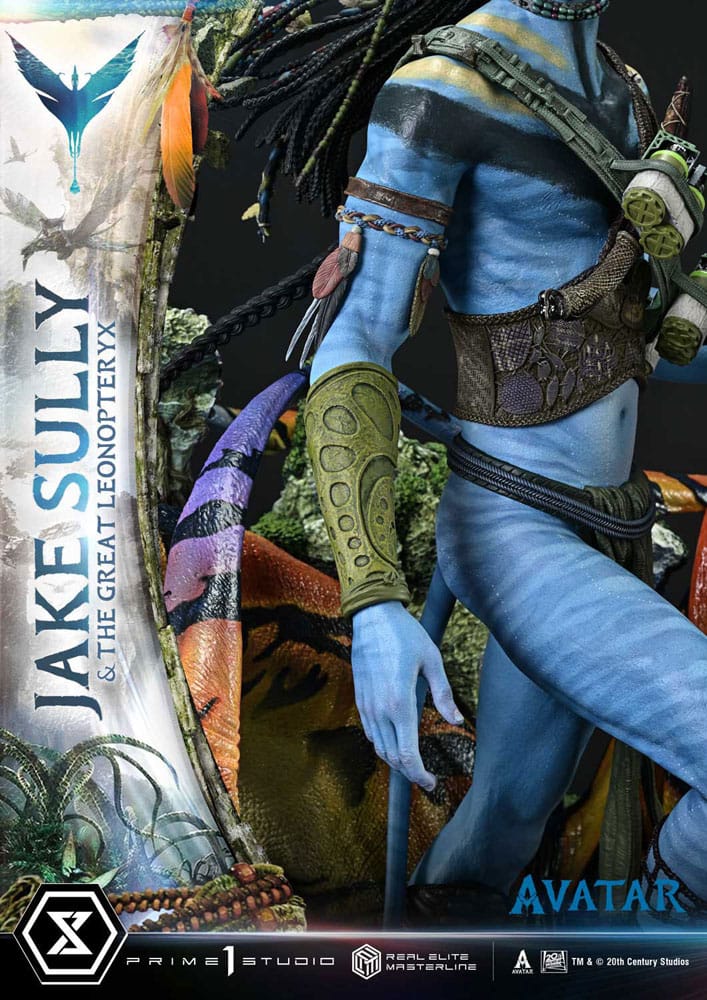 Avatar (Film) Real Elite Masterline Series Statue 1/4 Jake Sully & The Great Leonopteryx 87 cm