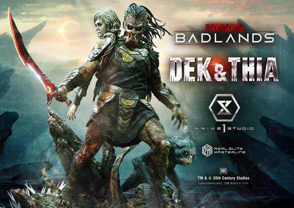 Predator Real Elite Masterline Statue 1/3 Badlands Dek & Thia 87 cm