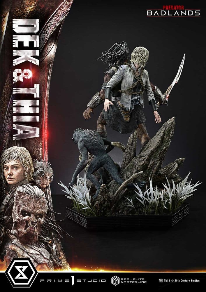 Predator Real Elite Masterline Statue 1/3 Badlands Dek & Thia 87 cm