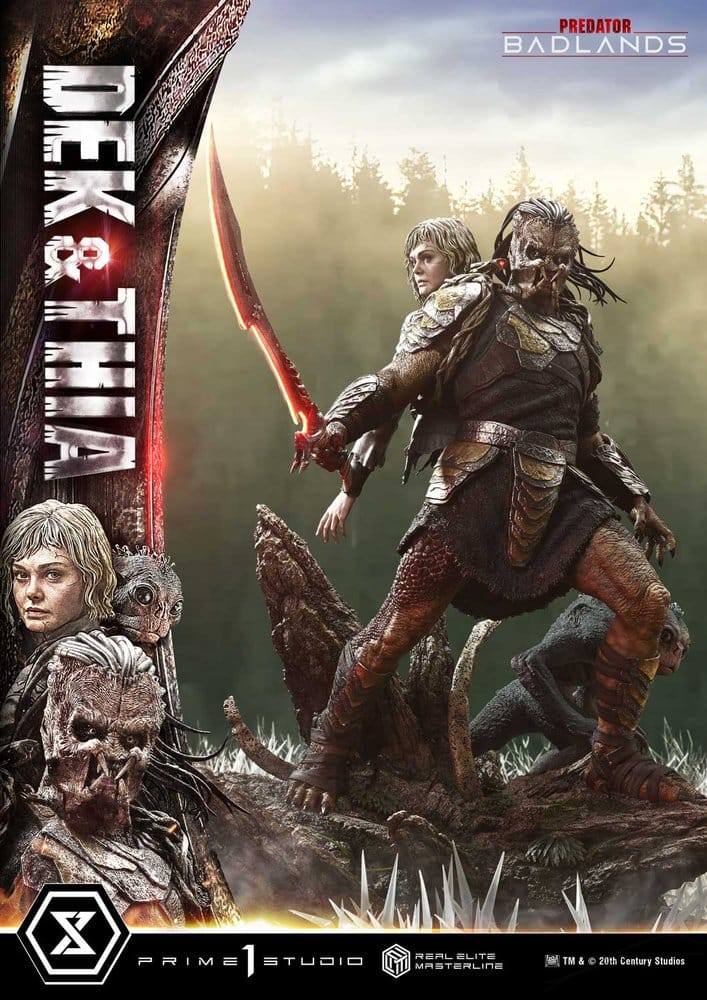 Predator Real Elite Masterline Statue 1/3 Badlands Dek & Thia DX Bonus Version 87 cm