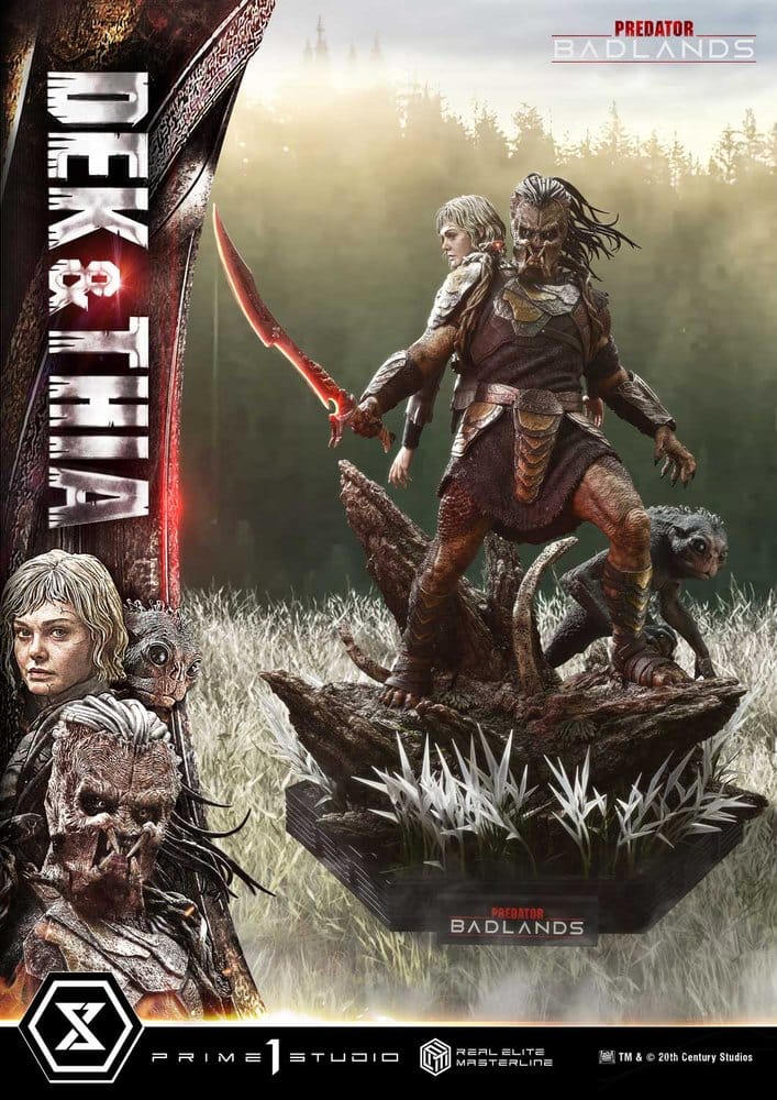Predator Real Elite Masterline Statue 1/3 Badlands Dek & Thia DX Bonus Version 87 cm