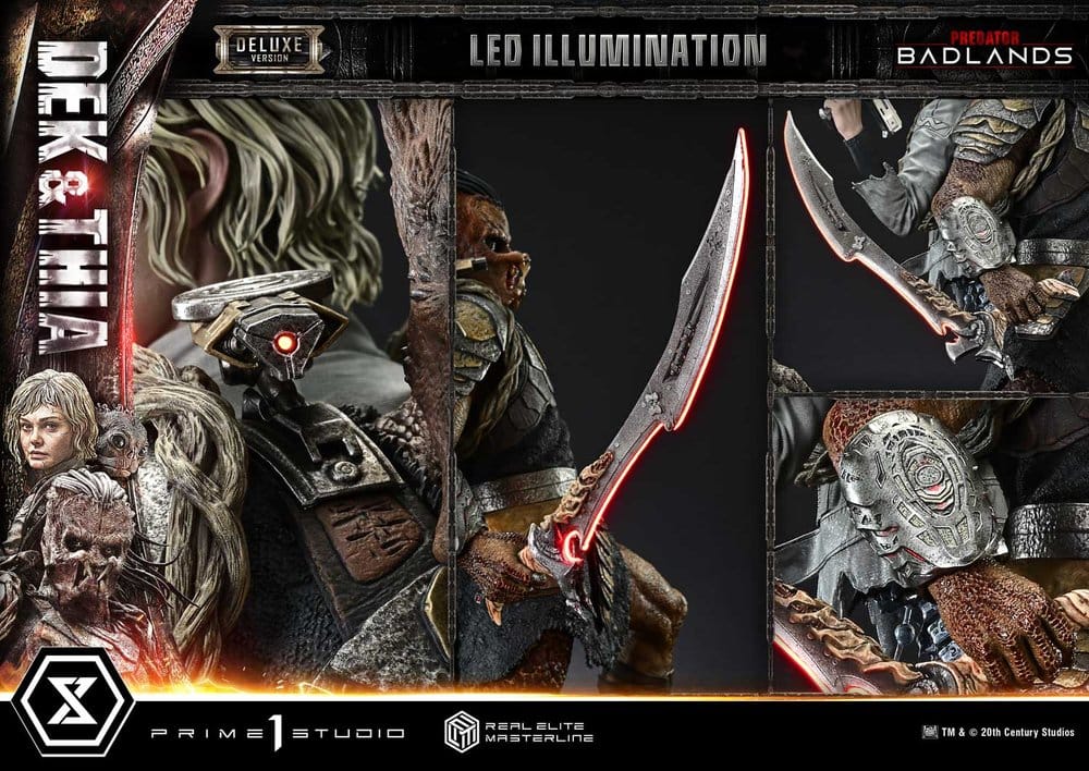 Predator Real Elite Masterline Statue 1/3 Badlands Dek & Thia DX Bonus Version 87 cm