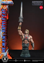 Masters of the Universe Real Elite Masterline Series Statue 1/4 He-Man & Battle Cat Ultimate Bonus Version 86 cm
