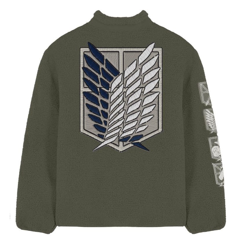 Attack On Titan Sherpa Jacket Logo Size S