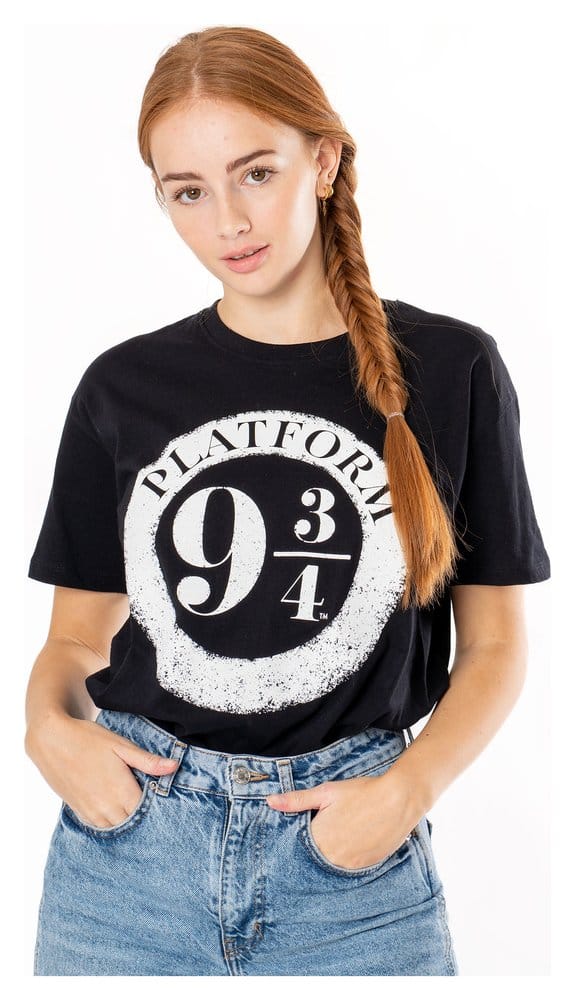 Harry Potter T-Shirt Platform 9 3/4 Raised Print Size S