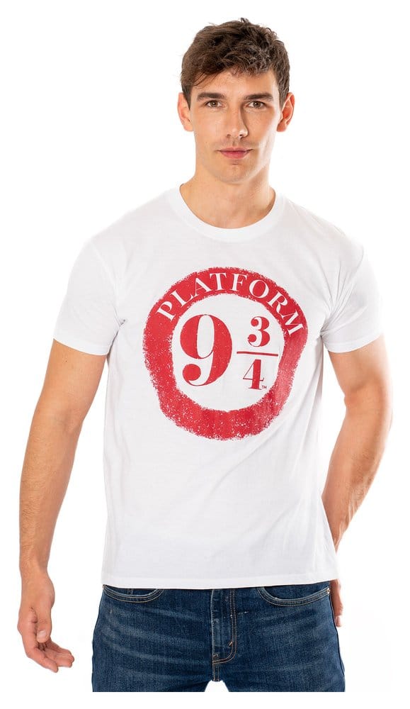 Harry Potter T-Shirt Platform 9 3/4 Raised Print Size S