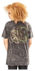 Harry Potter T-Shirt Slytherin Acid Wash Size L