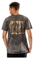 Harry Potter T-Shirt Hufflepuff Acid Wash Size S