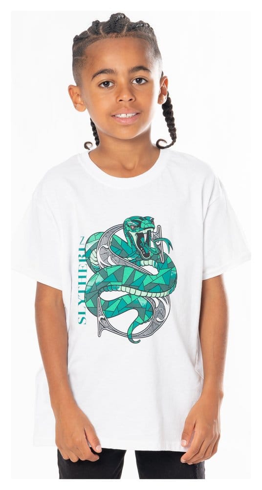 Harry Potter Kids T-Shirt Slytherin Mosaic Size 5-6