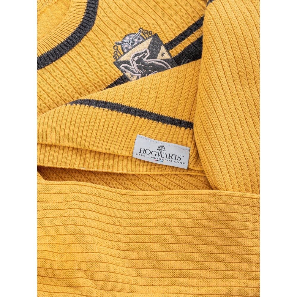 Harry Potter Kids Sweater Hufflepuff Varsity Size 9-10