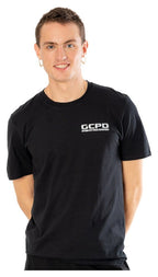Batman T-Shirt Arkham City GCPD Front Back Size M