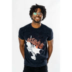 Batman T-Shirt Rock Acid Wash Size M