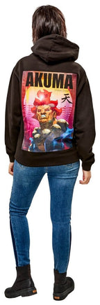 Street Fighter Hooded Sweater Akuma Reverse Size S