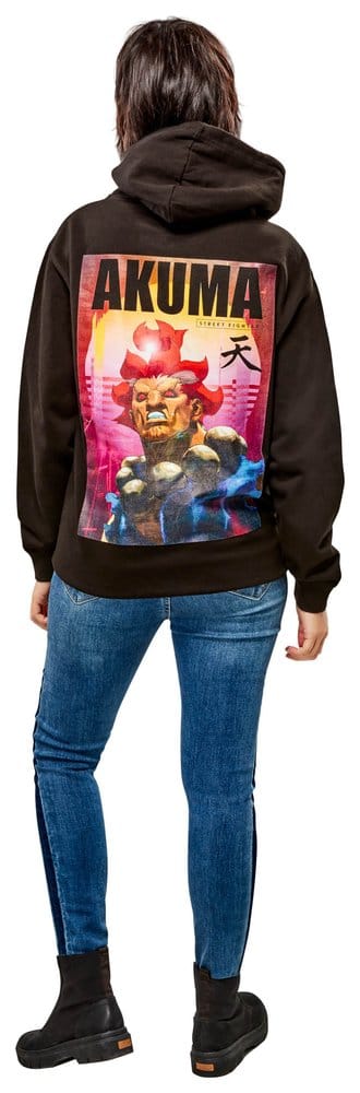 Street Fighter Hooded Sweater Akuma Reverse Size S