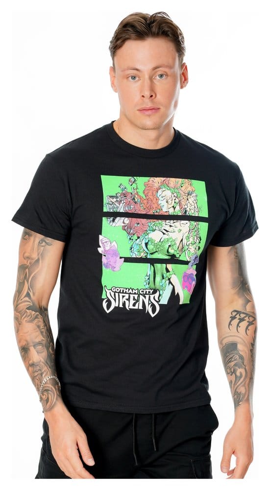 Gotham City Sirens T-Shirt Poison Ivy Sirens Cash Black Size S