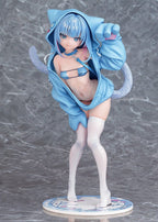 Virtual illustrator Kanzarin PVC Figure 1/6 kanzarin-chan: Cat-Eared Hoodie Ver. 26 cm