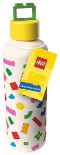 Lego Metal Water Bottle with Shaped Lid