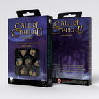 Call of Cthulhu 7th Edition Dice Set of 7 Blue-green & Gold