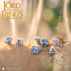 The Lord of the Rings Dice Set of 7 Rivendell (Stone)
