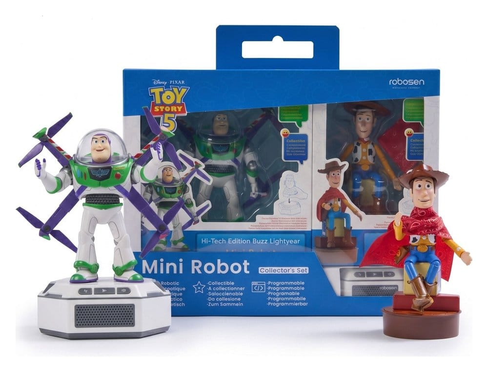 Disney Interactive Robot Toy Story 5 Set - Buzz Lightyear & Woody (Hi-Tech Edition) *Italian Version*