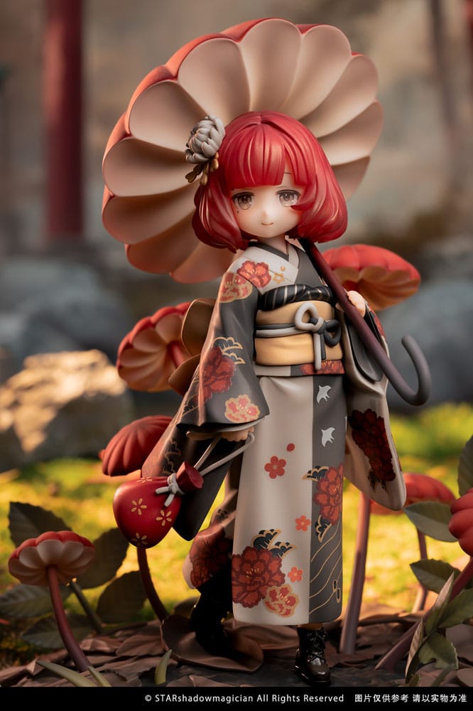 The Mushroom Girls PVC Statue 1/1 No.6 Marasmius Haematocephalus 23 cm