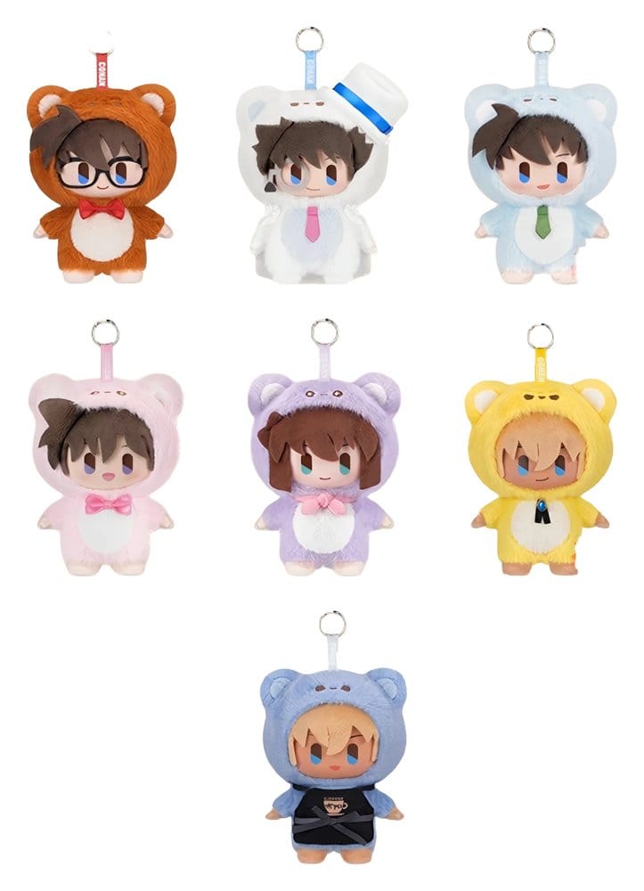 Detective Conan / Case Closed Plush Figures Bear Detective Series Blind Box 15 cm Display (6)