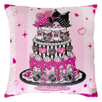 Sanrio Pink Black Party Series Pillow Kuromi & My Melody 35 x 35 cm