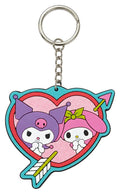 Sanrio Rubber Keychain Kuromi & My Melody 6 cm