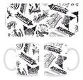 Sanrio Mug Kuromi Street logos