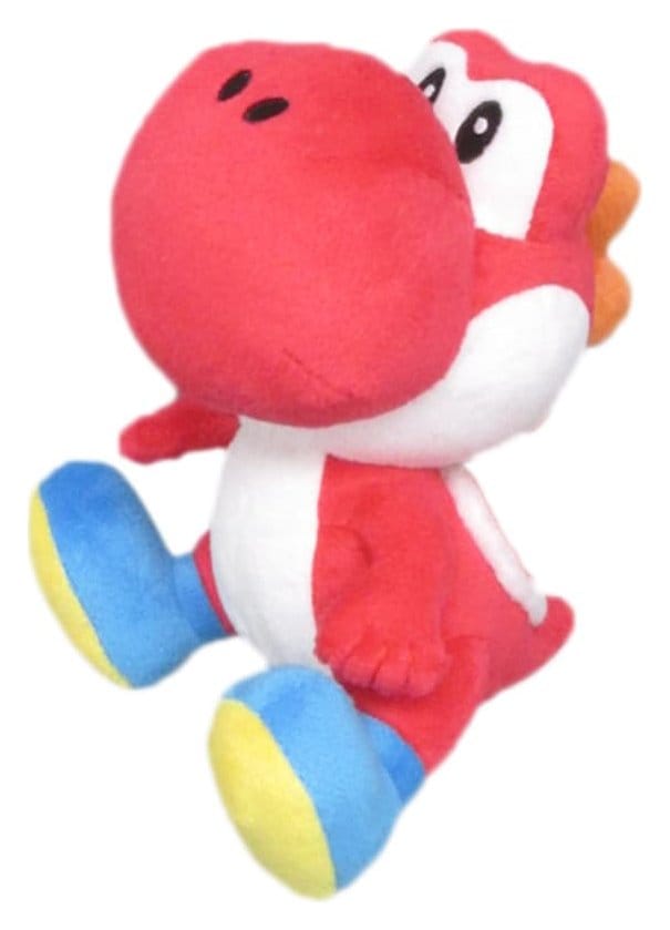 Super Mario Plush Figure Yoshi Red 17 cm