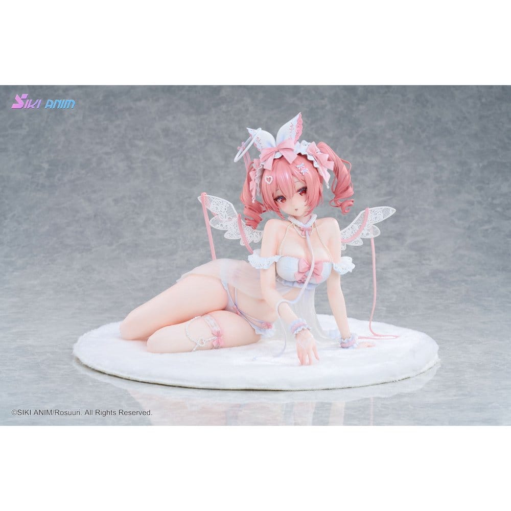Original Character PVC Figure 1/4 White Rabbit Rosu Angel Ver. Illustrated by Rosuuri 23 cm