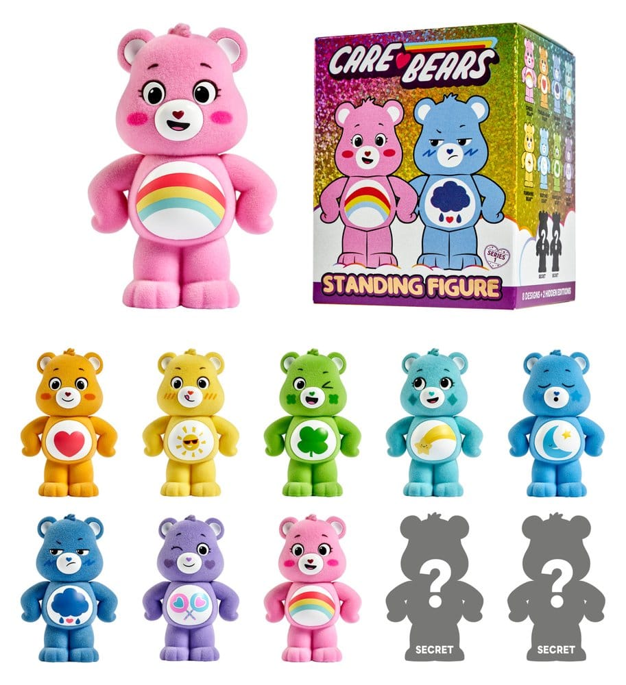 Care Bears Flocked Figures Unlock the Magic 8 cm Blind Box Display (8)