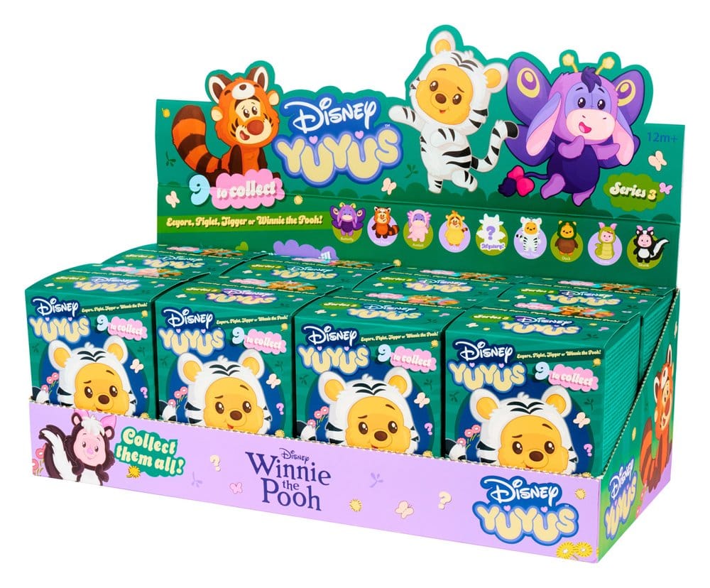 Disney YUYUS Plush Figure Winnie the Pooh Blindbox Display (8)