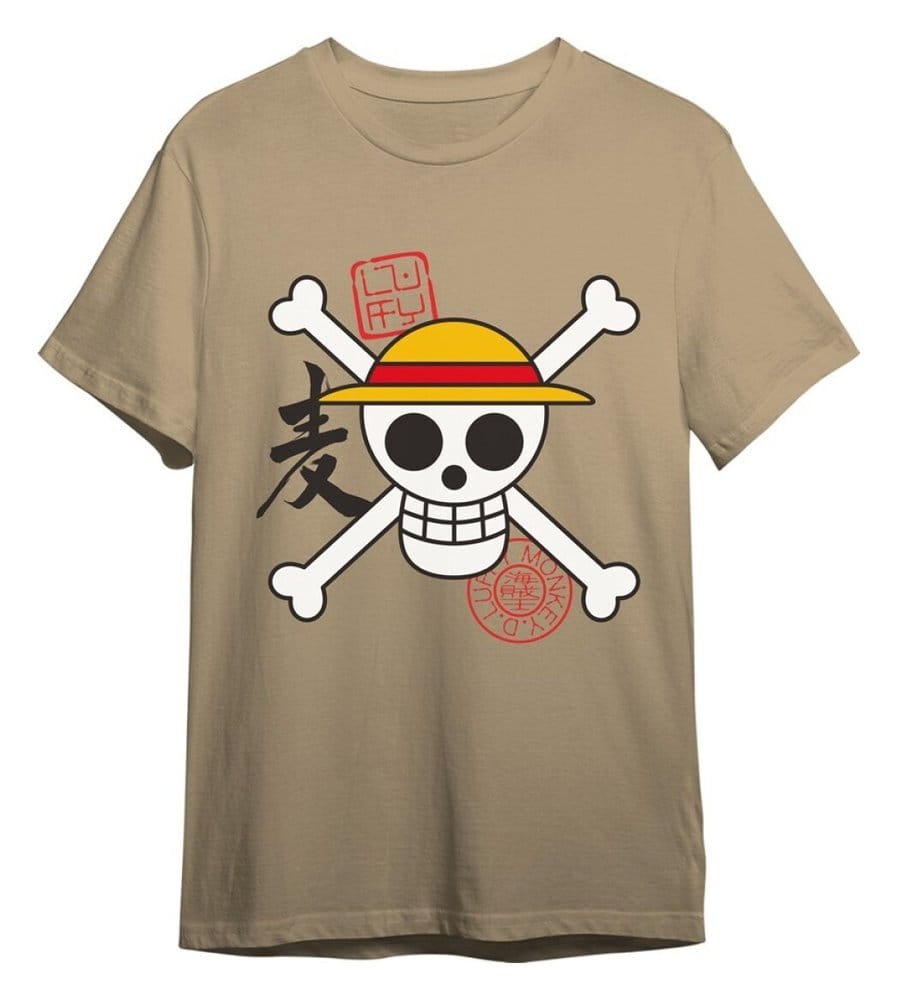One Piece T-Shirt Skull Sand Size XL