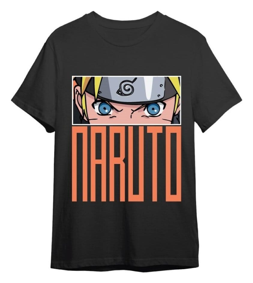 Naruto T-Shirt Naruto Eyes Black Size XL