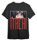 Naruto Shippuden T-Shirt Itachi Eyes Black Size L