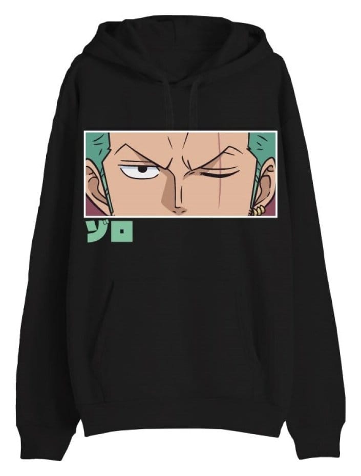 One Piece Sweater Roronoa Zoro Eyes Black Size M