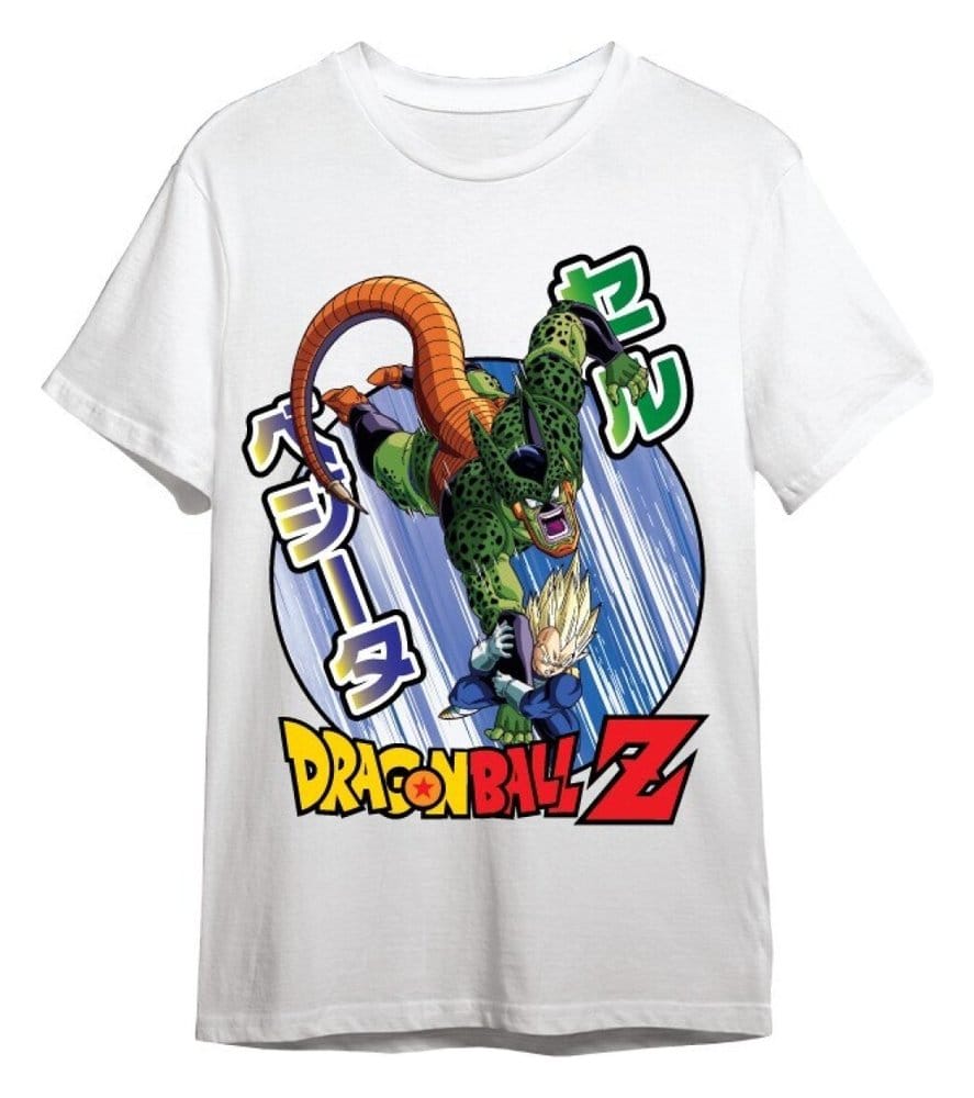 Dragon Ball Z T-Shirt Vegeta / Cell White Size M